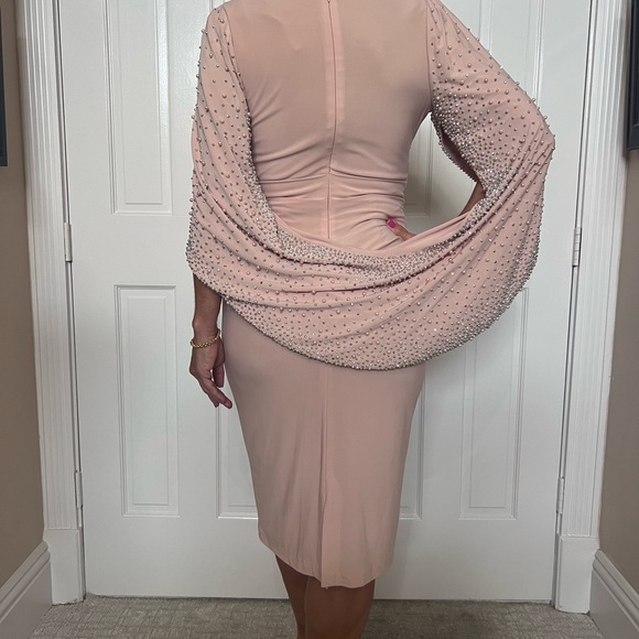 Blush Betsy & Adam cape sparkle dress 6 - Picture 4 of 11